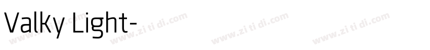 Valky Light字体转换